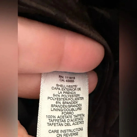 Women’s Petite MICHAEL Michael Kors Cropped Brown Jacket. Size Petite Medium. - Picture 8 of 8